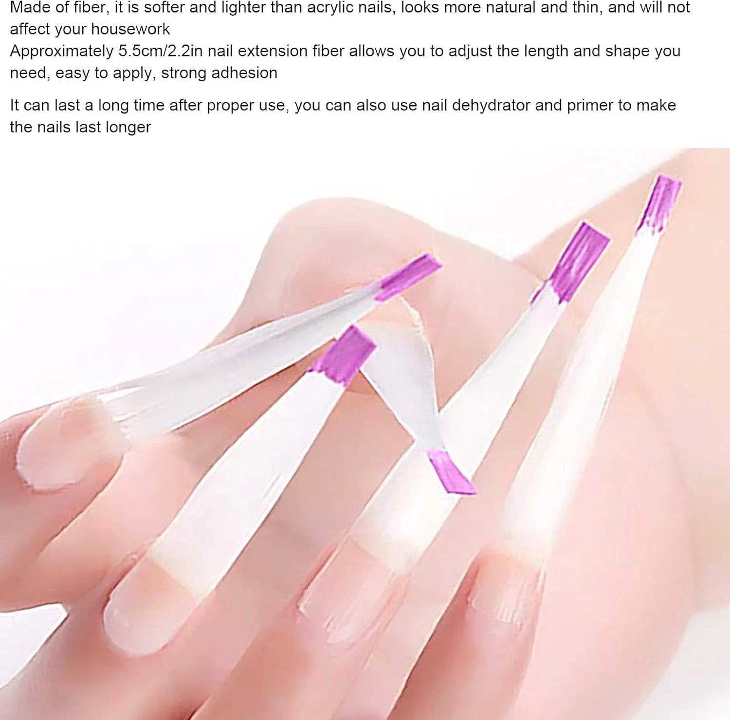فیبر ناخن شیشه ای Needlid، فیبر نوک ناخن مصنوعی بادوام برای سالن های ناخن، منزل و آموزشگاه های ناخن فیبر ناخن شیشه ای Needlid، فیبر نوک ناخن مصنوعی بادوام برای سالن های ناخن، منزل و آموزشگاه های ناخن