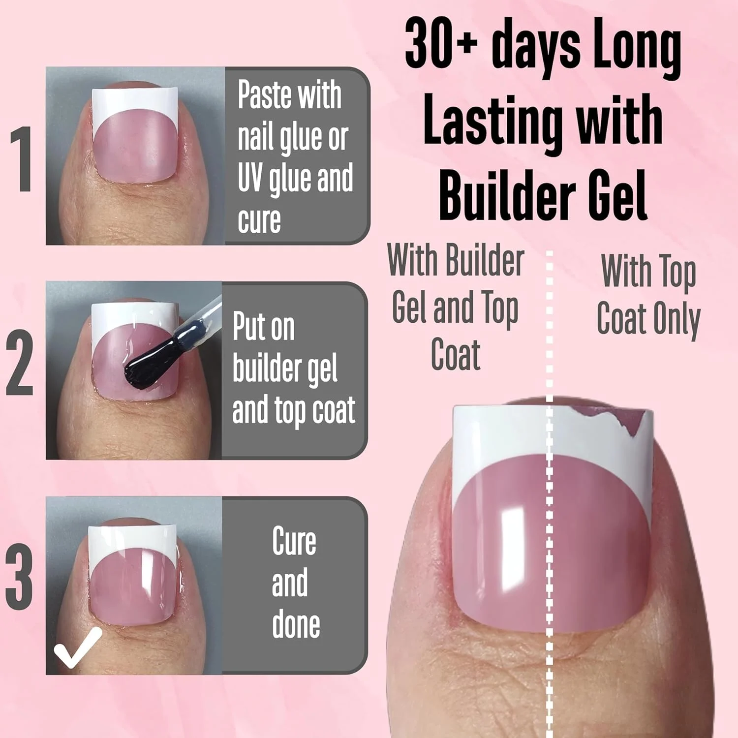 نوو اوو فرنچ تیپ ناخن پا، ناخن مصنوعی ژلی نرم از پیش طراحی شده مربعی تیز، پرایمر و بیس کت از پیش اعمال شده، پوشش کامل اکریلیک برای DIY، ۱۵ سایز ۲۴۰ عدد نوو اوو فرنچ تیپ ناخن پا، ناخن مصنوعی ژلی نرم از پیش طراحی شده مربعی تیز، پرایمر و بیس کت از پیش اعمال شده، پوشش کامل اکریلیک برای DIY، ۱۵ سایز ۲۴۰ عدد