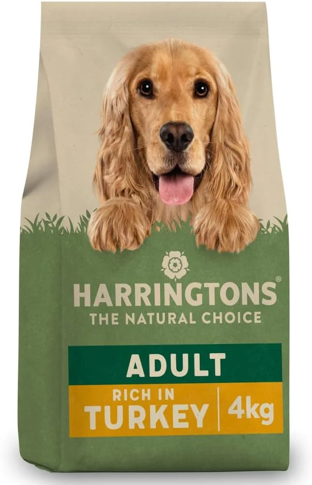 غذای خشک سگ بالغ با طعم بوقلمون و سبزیجات هارینگتونز 4 کیلوگرمی