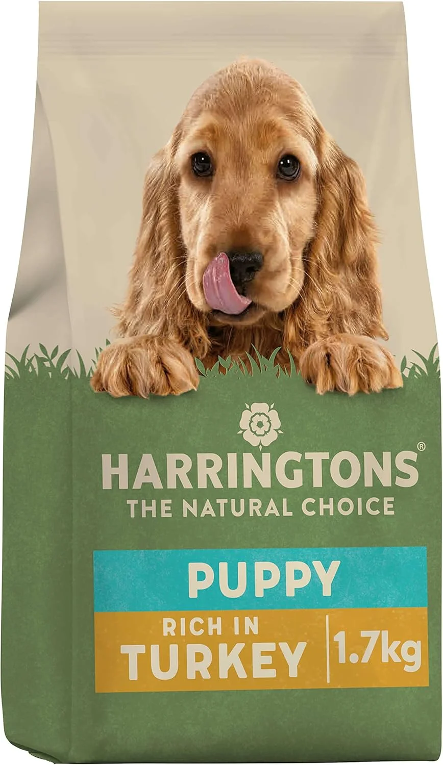 غذای خشک کامل توله سگ هریتونز با طعم بوقلمون و برنج 1.7 کیلوگرم (بسته 4 عددی) - تهیه شده با مواد کاملا طبیعی