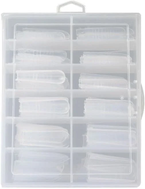 پدهای طراحی ناخن، 120 عدد قالب اکستنشن کریستالی جعبه ای