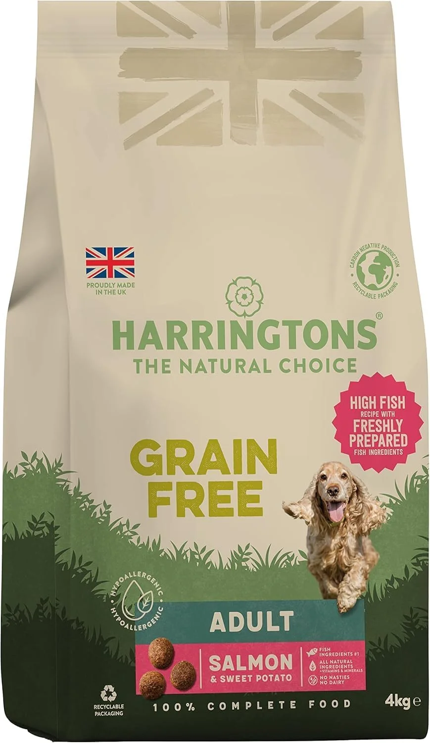 غذای خشک کامل توله سگ هریتونز با طعم بوقلمون و برنج 1.7 کیلوگرم (بسته 4 عددی) - تهیه شده با مواد کاملا طبیعی