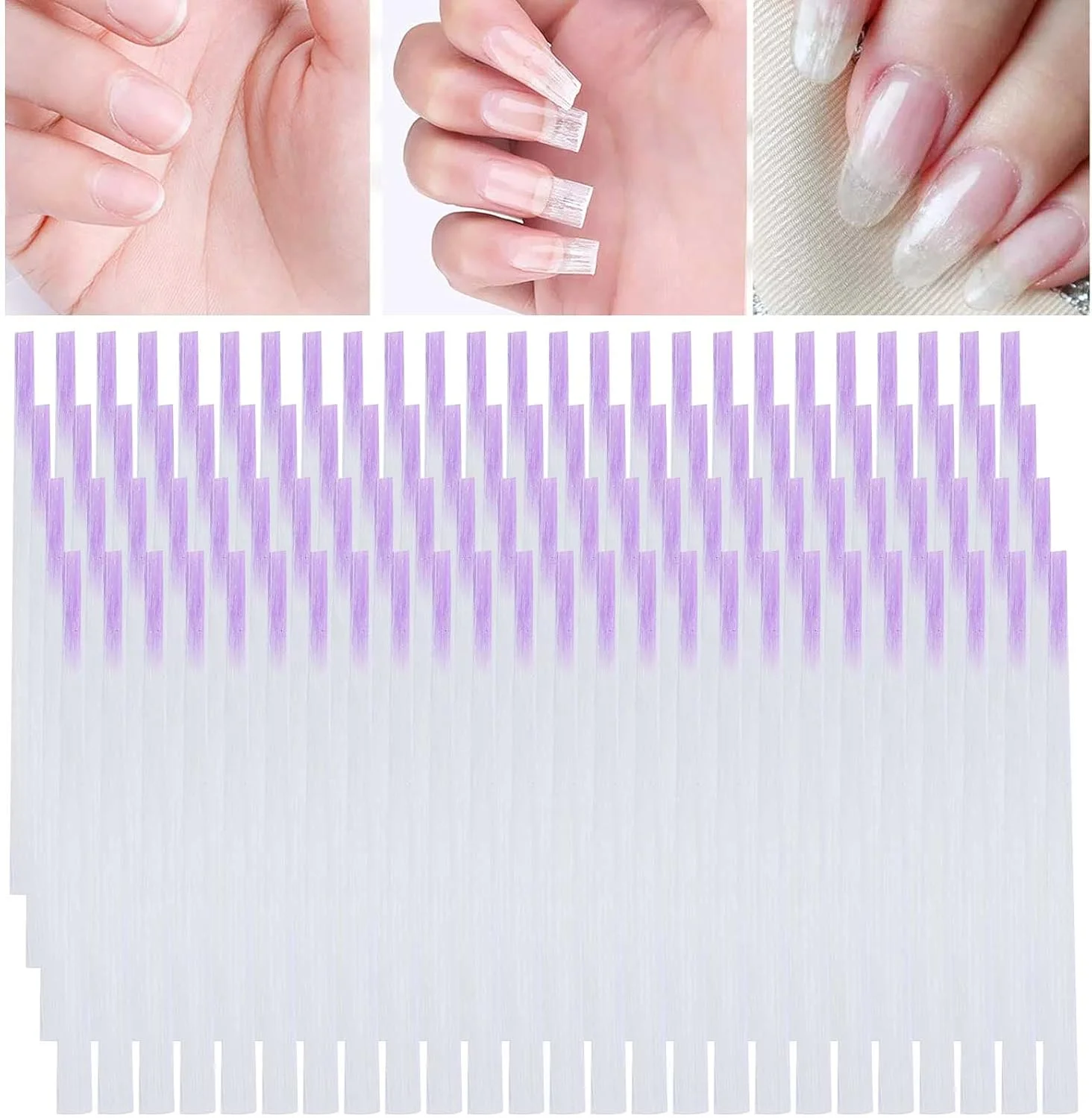 فیبر ناخن فایبرگلاس Cryfokt، نوک های سبک و کاربردی برای شکل دادن به ناخن، مناسب برای آموزشگاه ها، سالن ها و علاقه مندان به DIY خانگی