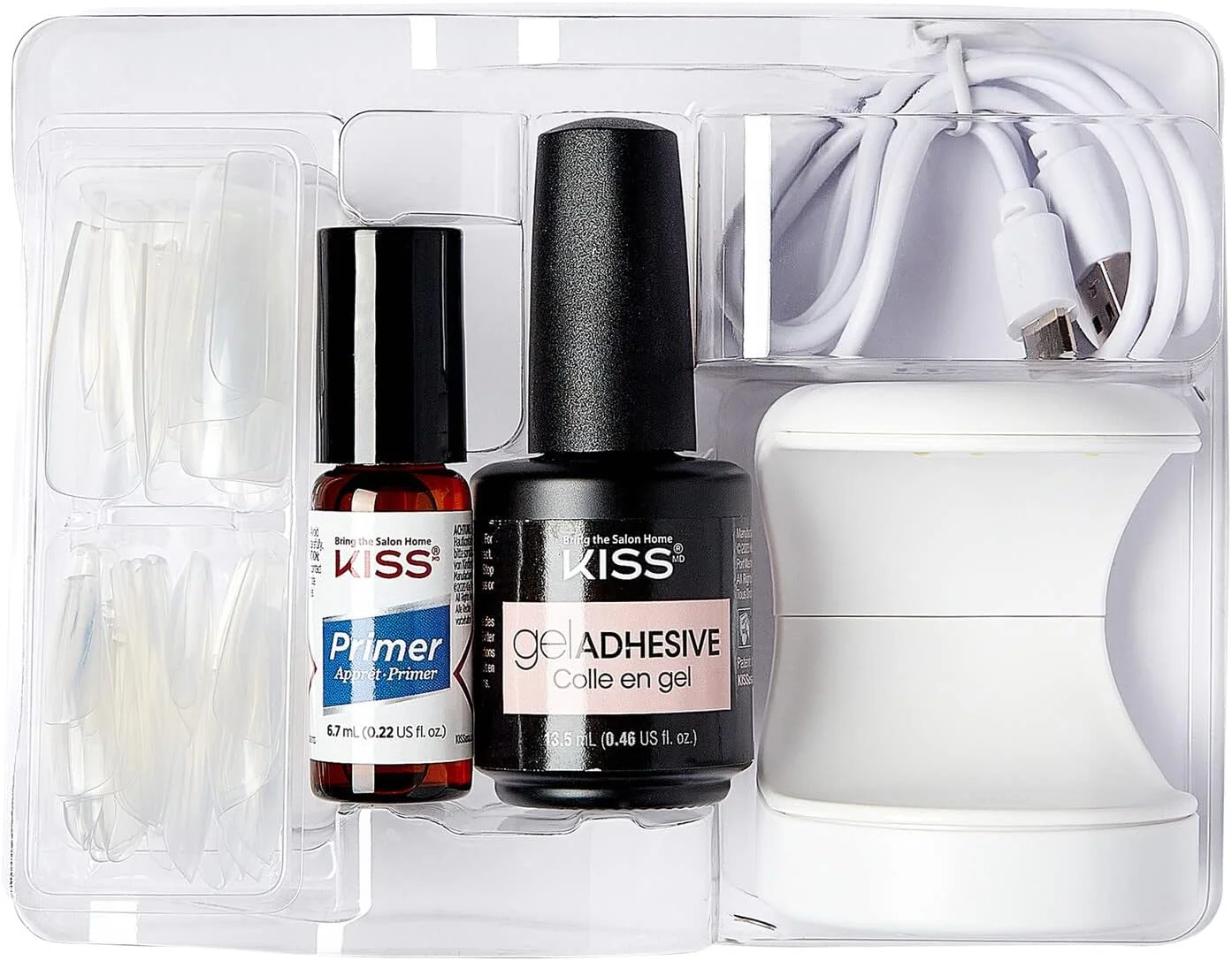 کیت استارتر ناخن ژلی حرفه ای KISS GelPress، شامل 56 اکستنشن ناخن ژلی از پیش طراحی شده، ژل UV، 1 لامپ LED، پرایمر 6.7 میلی لیتری، 1 سوهان ناخن، 1 چوب مانیکور کیت استارتر ناخن ژلی حرفه ای KISS GelPress، شامل 56 اکستنشن ناخن ژلی از پیش طراحی شده، ژل UV، 1 لامپ LED، پرایمر 6.7 میلی لیتری، 1 سوهان ناخن، 1 چوب مانیکور