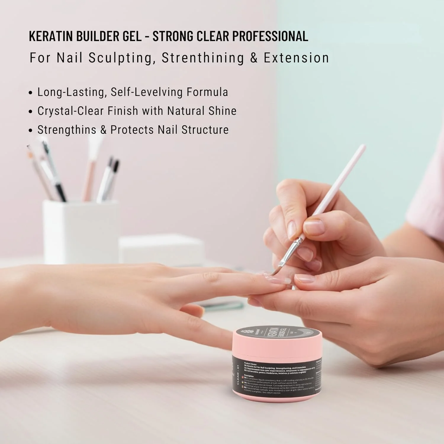 ژل کراتین سازنده 15 گرمی، ژل سخت خود تراز شونده، بادوام و قوی برای پوشش، اکستنشن و ترمیم ناخن، درمان UV LED، بدون بو، پرداخت سالنی، فرمول تقویت کننده، ماندگاری طولانی (K23 - بنفش) ژل کراتین سازنده 15 گرمی، ژل سخت خود تراز شونده، بادوام و قوی برای پوشش، اکستنشن و ترمیم ناخن، درمان UV LED، بدون بو، پرداخت سالنی، فرمول تقویت کننده، ماندگاری طولانی (K23 - بنفش)