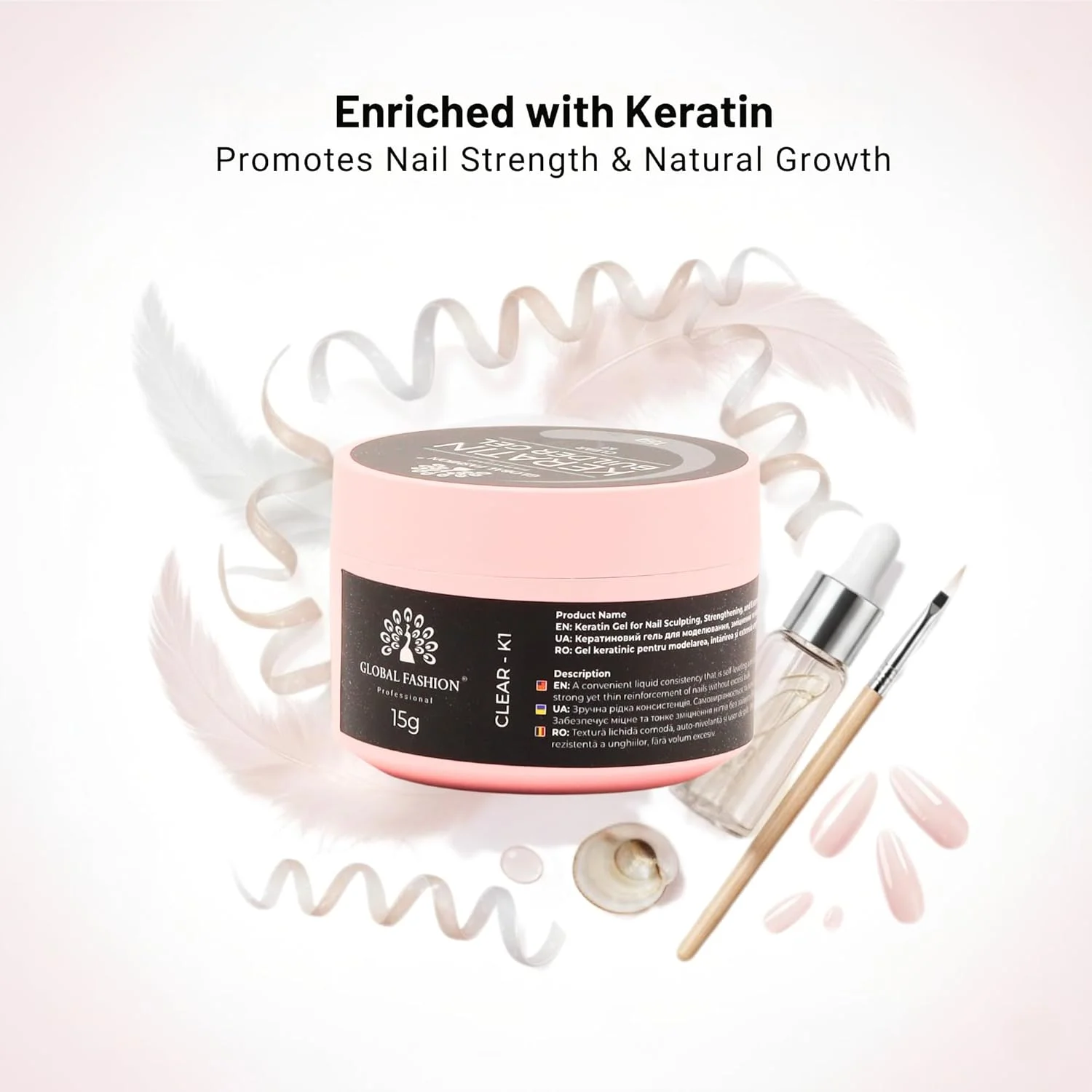 ژل کراتین سازنده 15 گرمی، ژل سخت خود تراز شونده، بادوام و قوی برای پوشش، اکستنشن و ترمیم ناخن، درمان UV LED، بدون بو، پرداخت سالنی، فرمول تقویت کننده، ماندگاری طولانی (K23 - بنفش) ژل کراتین سازنده 15 گرمی، ژل سخت خود تراز شونده، بادوام و قوی برای پوشش، اکستنشن و ترمیم ناخن، درمان UV LED، بدون بو، پرداخت سالنی، فرمول تقویت کننده، ماندگاری طولانی (K23 - بنفش)