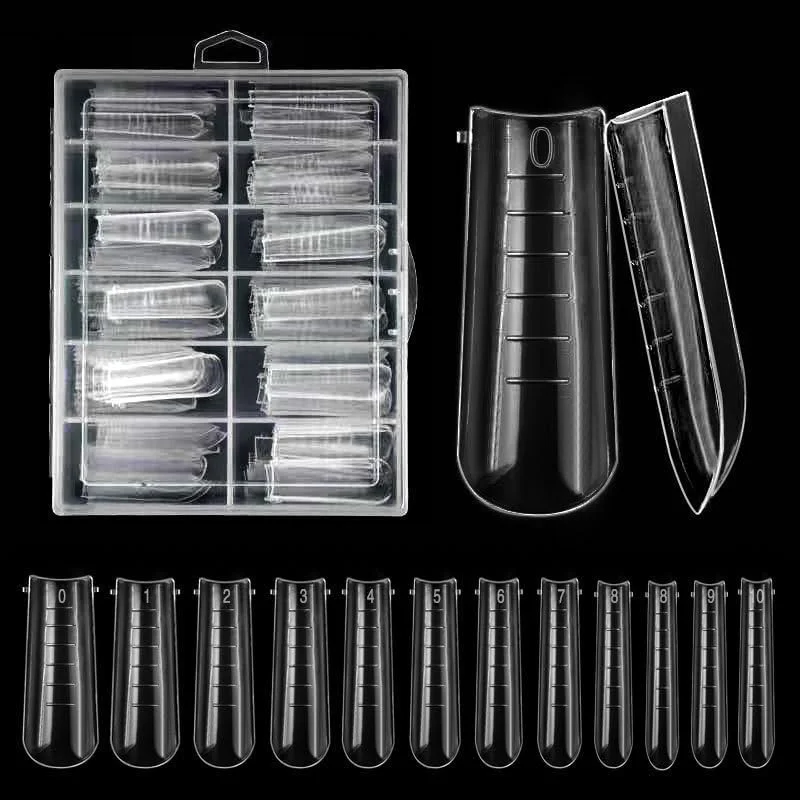 قالب های اکستنشن کریستالی طراحی ناخن، 120 عدد پد جعبه ای قالب های اکستنشن کریستالی طراحی ناخن، 120 عدد پد جعبه ای