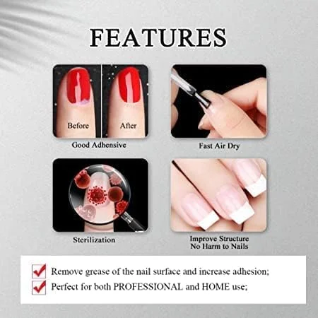 پرایمر ناخن D.B.Z.® برای کاشت ناخن اکریلیک، استفاده از UV/GEL، مورد استفاده در کاشت اکریلیک، طراحی ناخن و کاشت پلی ژل ناخن - 15 میلی لیتر پرایمر ناخن D.B.Z.® برای کاشت ناخن اکریلیک، استفاده از UV/GEL، مورد استفاده در کاشت اکریلیک، طراحی ناخن و کاشت پلی ژل ناخن - 15 میلی لیتر