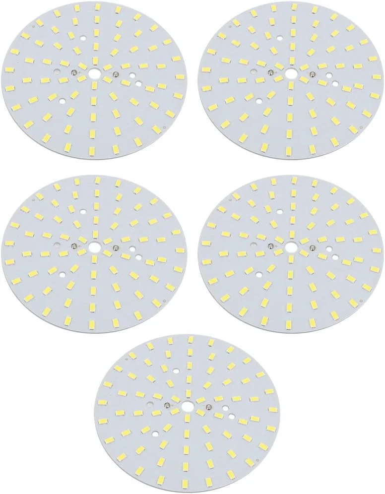 5 عدد برد چراغ سقفی ال ای دی 115 میلی متری، 36 وات، 72 ال ای دی 5730 SMD با توان بالا، نور سفید خالص