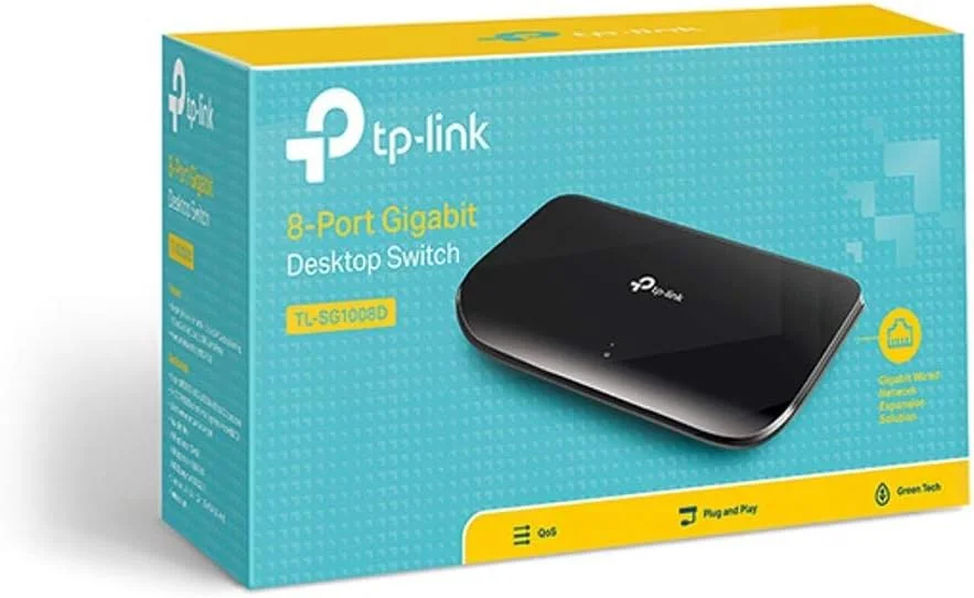 سوییچ 8 پورت گیگابیتی اترنت تی پی-لینک مدل TL-SG1008D