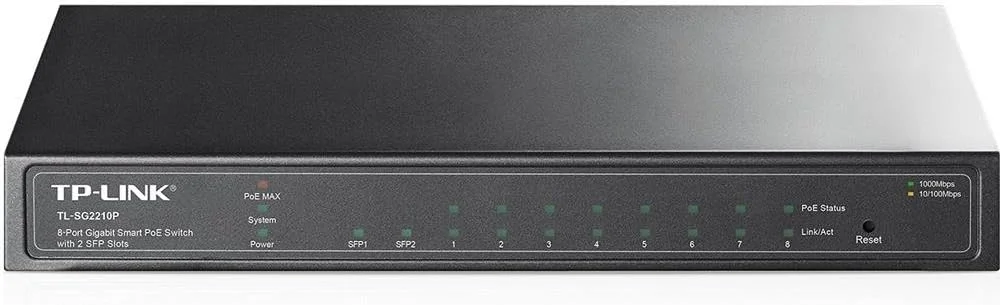 سوئیچ PoE گیگابیتی هوشمند 8 پورت TP-Link TL-SG2210P سوئیچ PoE گیگابیتی هوشمند 8 پورت TP-Link TL-SG2210P