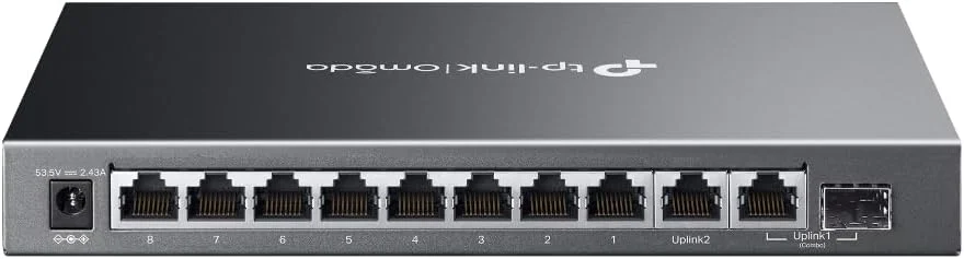 سوئیچ مدیریتی آسان 10 پورت گیگابیتی TP-LINK ES210GMP با 8 پورت PoE+