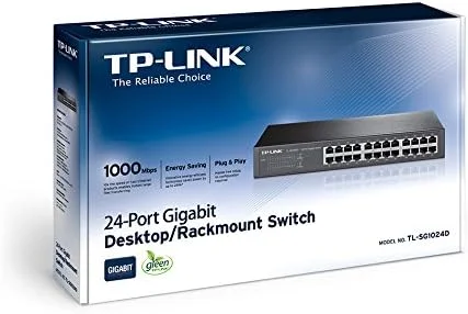سوئیچ 24 پورت گیگابیتی رک مونت TP-LINK TL-SG1024D (نسخه 9.0)