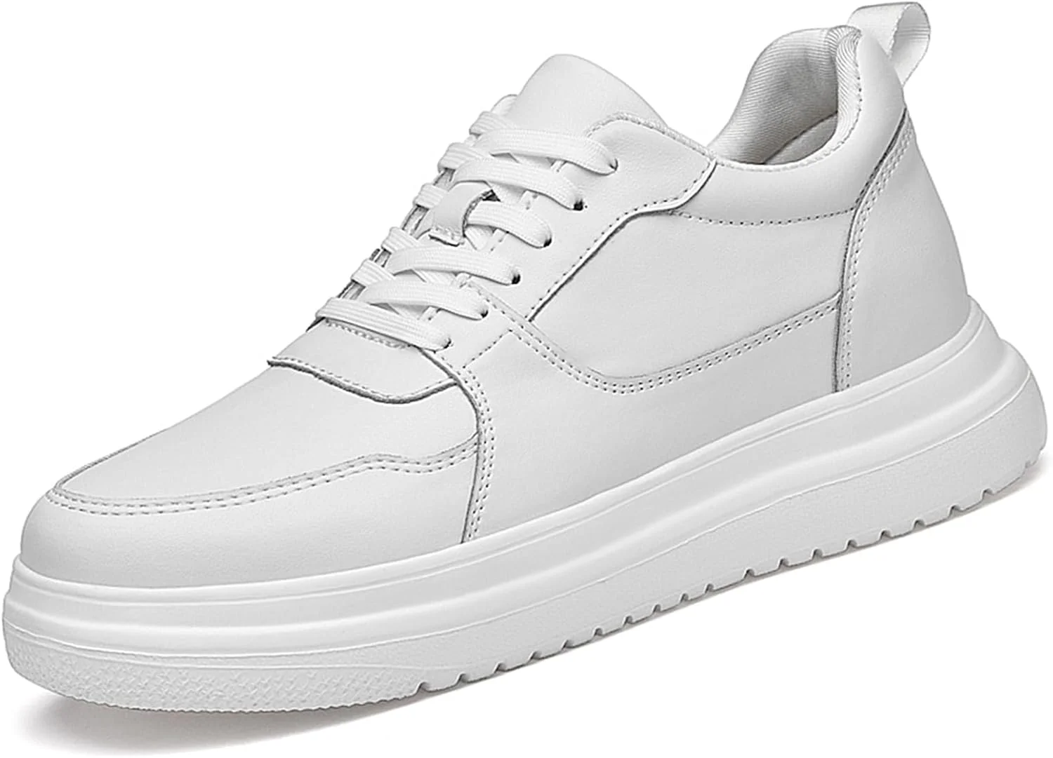 کفش‌های کتانی چرمی افزایش قد نامرئی مردانه، بند دار کلاسیک، 10 سانتی‌متر بلندتر، کفش‌های آسانسوری مد روز، کفش‌های غیررسمی تنفسی