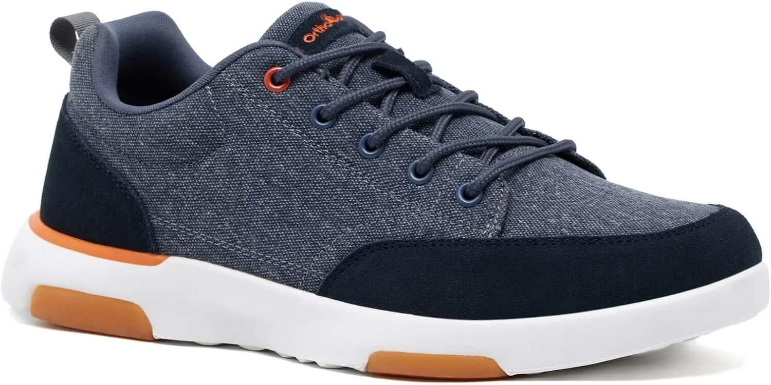 کفش پیاده روی طبی مردانه OrthoComfoot با پشتیبانی از قوس پا: کفش های راحت و نرم برای تسکین درد پاشنه و التهاب کف پا، کتانی های طبی شیک و تنفسی برای درد پا و پاشنه