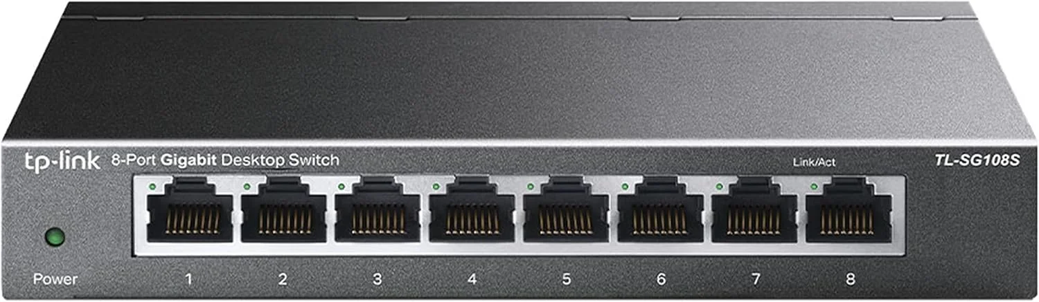 سوئیچ شبکه تی پی-لینک TL-SG108S غیر مدیریتی L2 گیگابیتی اترنت (10/100/1000) مشکی سوئیچ شبکه تی پی-لینک TL-SG108S غیر مدیریتی L2 گیگابیتی اترنت (10/100/1000) مشکی