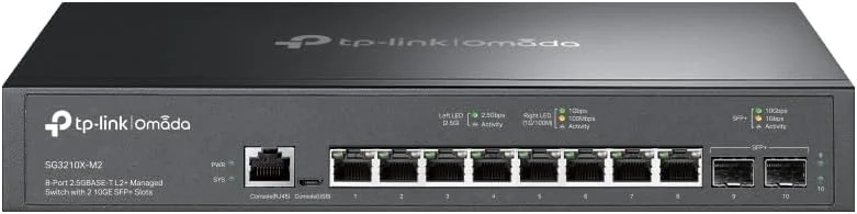 سوئیچ مدیریتی لایه 2 PoE تی‌پی‌لینک Omada با 8 پورت 2.5G