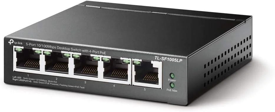 سوییچ 5 پورت تی پی-لینک مدل TL-SF1005LP با سرعت 10/100 مگابیت بر ثانیه (4 پورت PoE) سوییچ 5 پورت تی پی-لینک مدل TL-SF1005LP با سرعت 10/100 مگابیت بر ثانیه (4 پورت PoE)