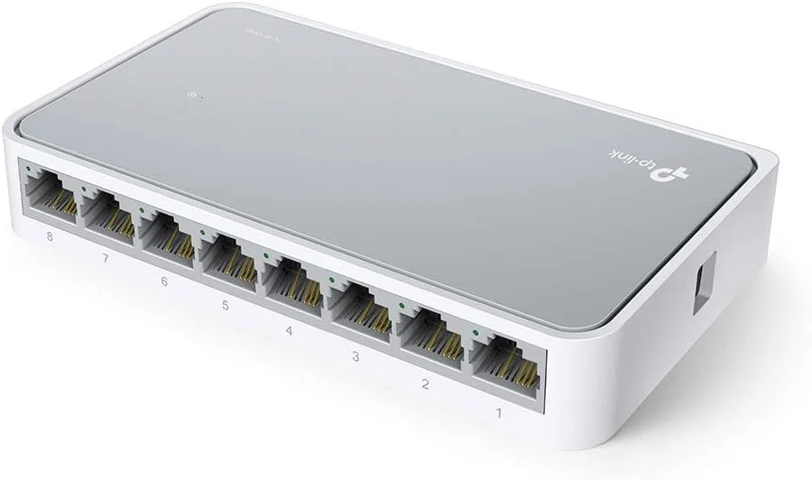 سوییچ شبکه 8 پورت دسکتاپ RJ45 اترنت سریع 10/100 مگابیت بر ثانیه تی پی-لینک (TL-SF1008D) سوییچ شبکه 8 پورت دسکتاپ RJ45 اترنت سریع 10/100 مگابیت بر ثانیه تی پی-لینک (TL-SF1008D)