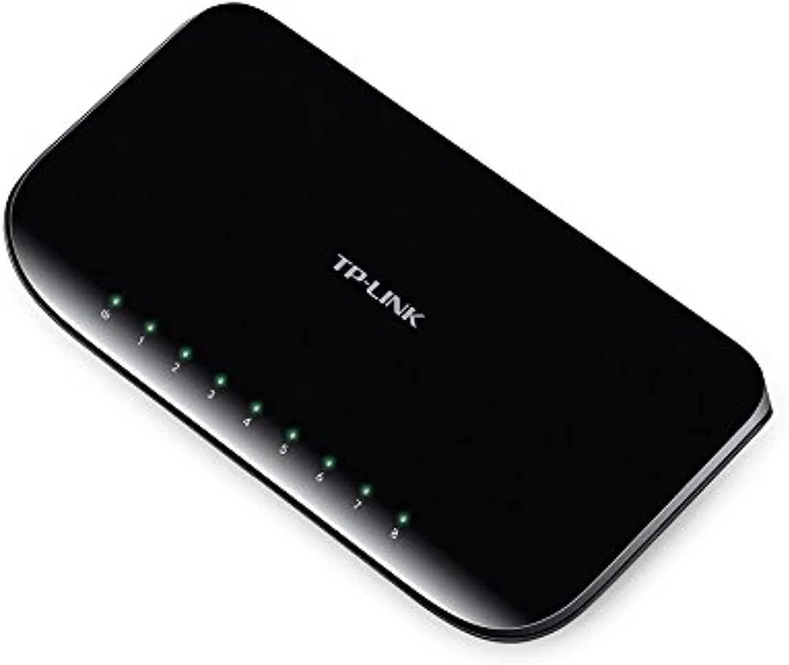 سوییچ شبکه رومیزی 8 پورت تی پی-لینک، مشکی، RJ45، بدنه پلاستیکی سوییچ شبکه رومیزی 8 پورت تی پی-لینک، مشکی، RJ45، بدنه پلاستیکی