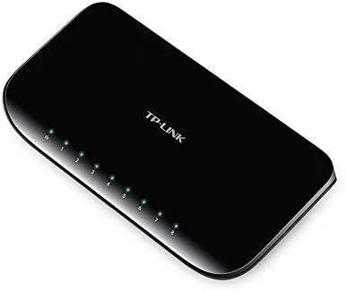سوییچ شبکه رومیزی 8 پورت تی پی-لینک، مشکی، RJ45، بدنه پلاستیکی سوییچ شبکه رومیزی 8 پورت تی پی-لینک، مشکی، RJ45، بدنه پلاستیکی