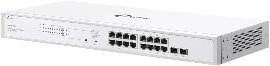 سوئیچ مدیریتی هوشمند گیگابیتی 18 پورت TP-Link Festa FS318GP با 16 پورت PoE+ با توان 150 وات، 4 اسلات SFP خود سازماندهی شونده، مسیریابی استاتیک شبکه بدون فن، VLAN سوئیچ مدیریتی هوشمند گیگابیتی 18 پورت TP-Link Festa FS318GP با 16 پورت PoE+ با توان 150 وات، 4 اسلات SFP خود سازماندهی شونده، مسیریابی استاتیک شبکه بدون فن، VLAN
