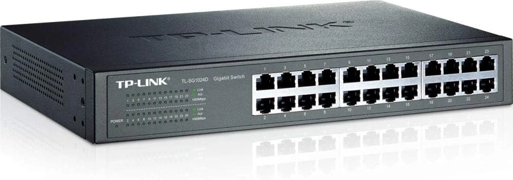 سوئیچ رومیزی 24 پورت گیگابیتی TP-Link TL-SG1024D با سرعت 10/100/1000M سوئیچ رومیزی 24 پورت گیگابیتی TP-Link TL-SG1024D با سرعت 10/100/1000M