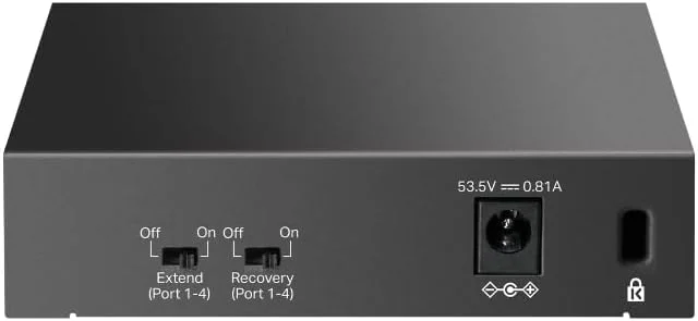 سوییچ دسکتاپ اترنت 5 پورت 10/100 مگابیت بر ثانیه TP-Link با 4 پورت PoE، بودجه PoE 41 واتی، بازیابی خودکار PoE، اتصال سریع و آسان، بدنه فلزی، طراحی بدون فن، ایده آل برای امنیت شبکه نظارت تصویری IP (LS105LP) سوییچ دسکتاپ اترنت 5 پورت 10/100 مگابیت بر ثانیه TP-Link با 4 پورت PoE، بودجه PoE 41 واتی، بازیابی خودکار PoE، اتصال سریع و آسان، بدنه فلزی، طراحی بدون فن، ایده آل برای امنیت شبکه نظارت تصویری IP (LS105LP)