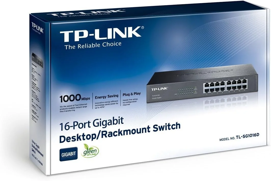 سوییچ 16 پورت گیگابیتی TP-LINK TL-SG1016D سوییچ 16 پورت گیگابیتی TP-LINK TL-SG1016D