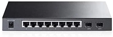 سوئیچ PoE گیگابیتی هوشمند 8 پورت TP-Link TL-SG2210P با 2 اسلات SFP (مشکی) سوئیچ PoE گیگابیتی هوشمند 8 پورت TP-Link TL-SG2210P با 2 اسلات SFP (مشکی)