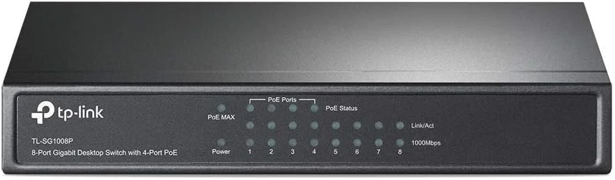 سوییچ رومیزی 8 پورت گیگابیتی TP-Link TL-SG1008P با 4 پورت PoE