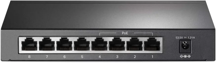 سوییچ 8 پورت فست اترنت 10/100Mbps PoE تی پی-لینک | 4 پورت PoE با توان 57W | رومیزی | Plug & Play | بدنه فلزی مقاوم با پورت های محافظت شده | بدون فن | غیر مدیریتی (TL-SF1008P)