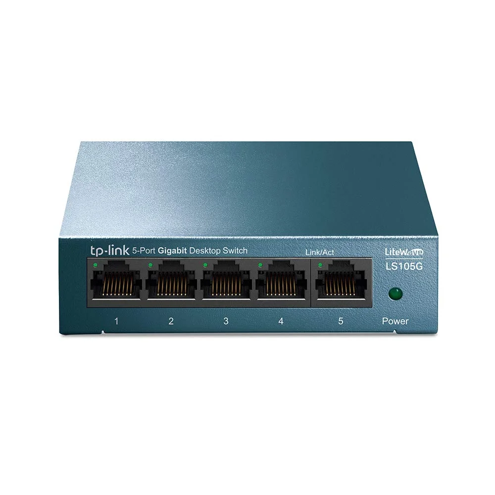 سوییچ شبکه 5 پورت گیگابیتی TP-Link LS105G | اسپلیتر اترنت | نصب آسان سوییچ شبکه 5 پورت گیگابیتی TP-Link LS105G | اسپلیتر اترنت | نصب آسان
