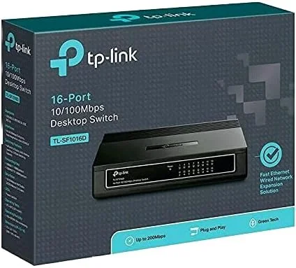 سوییچ 16 پورت RJ45 10/100 تی پی لینک مدل TL-SF1016D سوییچ 16 پورت RJ45 10/100 تی پی لینک مدل TL-SF1016D