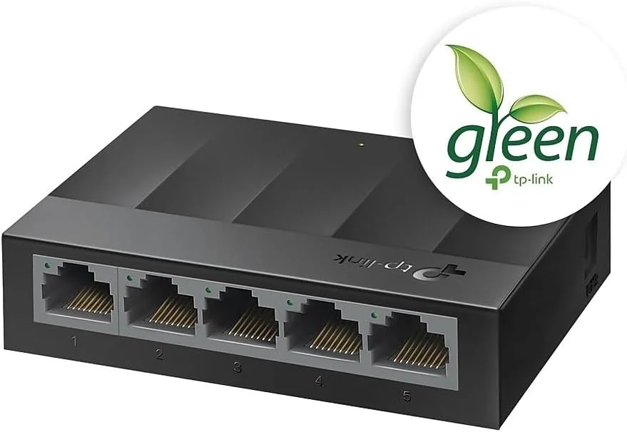 سوئیچ اترنت گیگابیتی 5 پورت Tp-Link Litewave | اسپلیتر اترنت رومیزی | بدنه پلاستیکی | سوئیچ شبکه بدون محافظ | Plug & Play | بدون فن و بی صدا | غیر مدیریتی (Ls1005G)