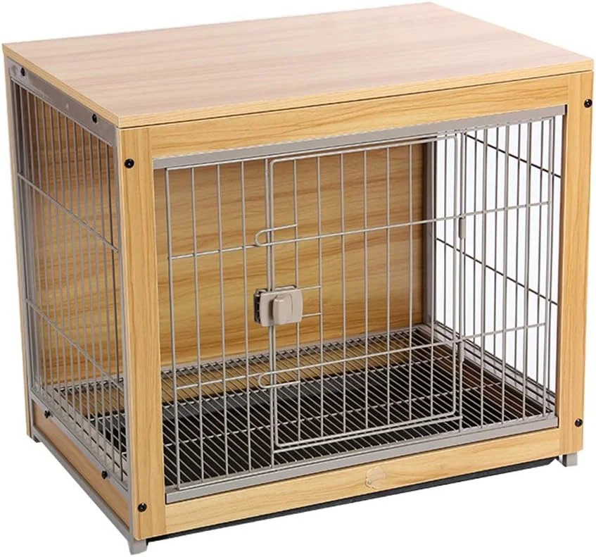 قفس سگ چوبی فروشگاه zlw، ویلای سگ خانگی، تخت سگ خانگی، قفس گربه، قفس سگ، لانه سگ، قفس سگ (سایز: S)