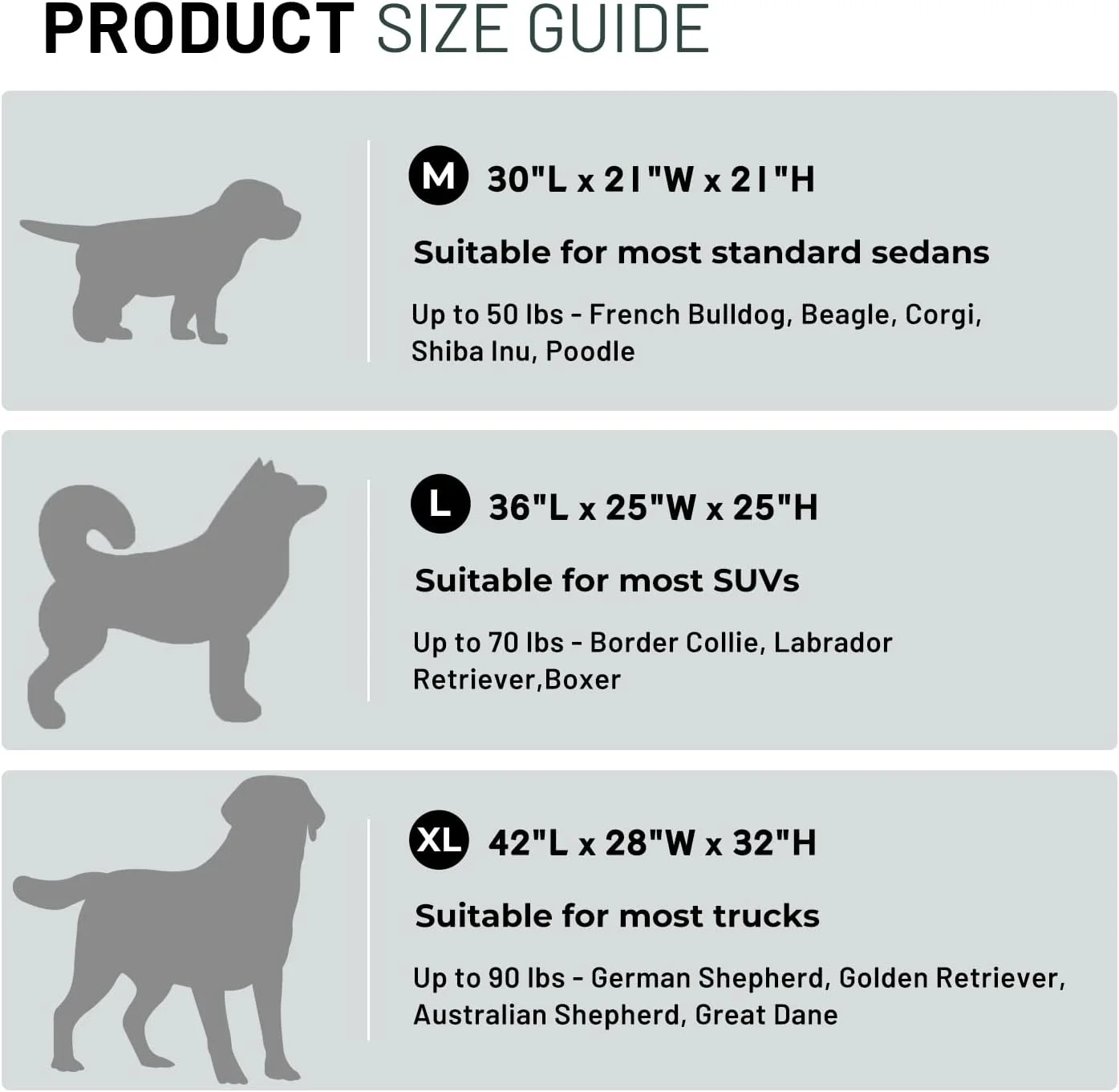 باکس حمل تاشو سگ زومیسیا مناسب سگ های بزرگ - باکس مسافرتی سگ 42 اینچی قابل حمل با پنجره های توری تنفسی، لانه سگ نرم و تاشو برای داخل و خارج از منزل، خاکستری باکس حمل تاشو سگ زومیسیا مناسب سگ های بزرگ - باکس مسافرتی سگ 42 اینچی قابل حمل با پنجره های توری تنفسی، لانه سگ نرم و تاشو برای داخل و خارج از منزل، خاکستری