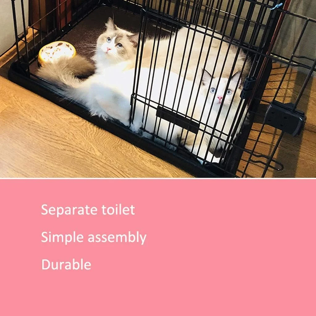 قفس سگ ZLW-Shop، باکس سگ، لانه سگ با توالت، خانه سگ سرپوشیده برای سگ های کوچک و متوسط