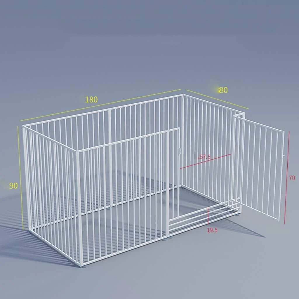 قفس سگ ZLW-Shop، قفس فلزی تاشو و مقاوم برای سگ، توله سگ، گربه، حصار تمرینی، محوطه بازی، قفس سگ مناسب فضای باز و داخل خانه