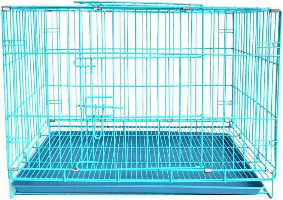 قفس سگ zlw-shop، قفس سگ خانگی، قفس گربه، قفس تاشو، لوازم حیوانات خانگی 604349 سانتی متر با سینی