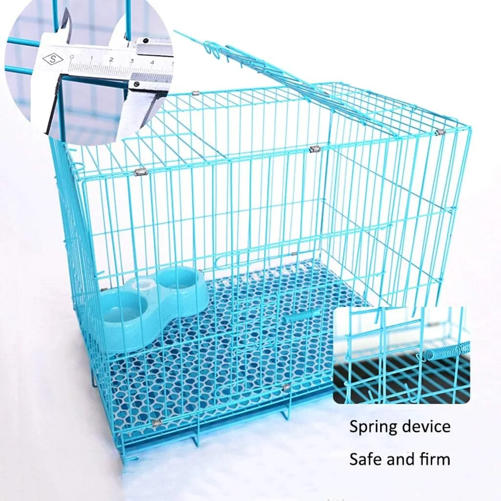 قفس سگ zlw-shop، قفس سگ خانگی، قفس گربه، قفس تاشو، لوازم حیوانات خانگی 604349 سانتی متر با سینی