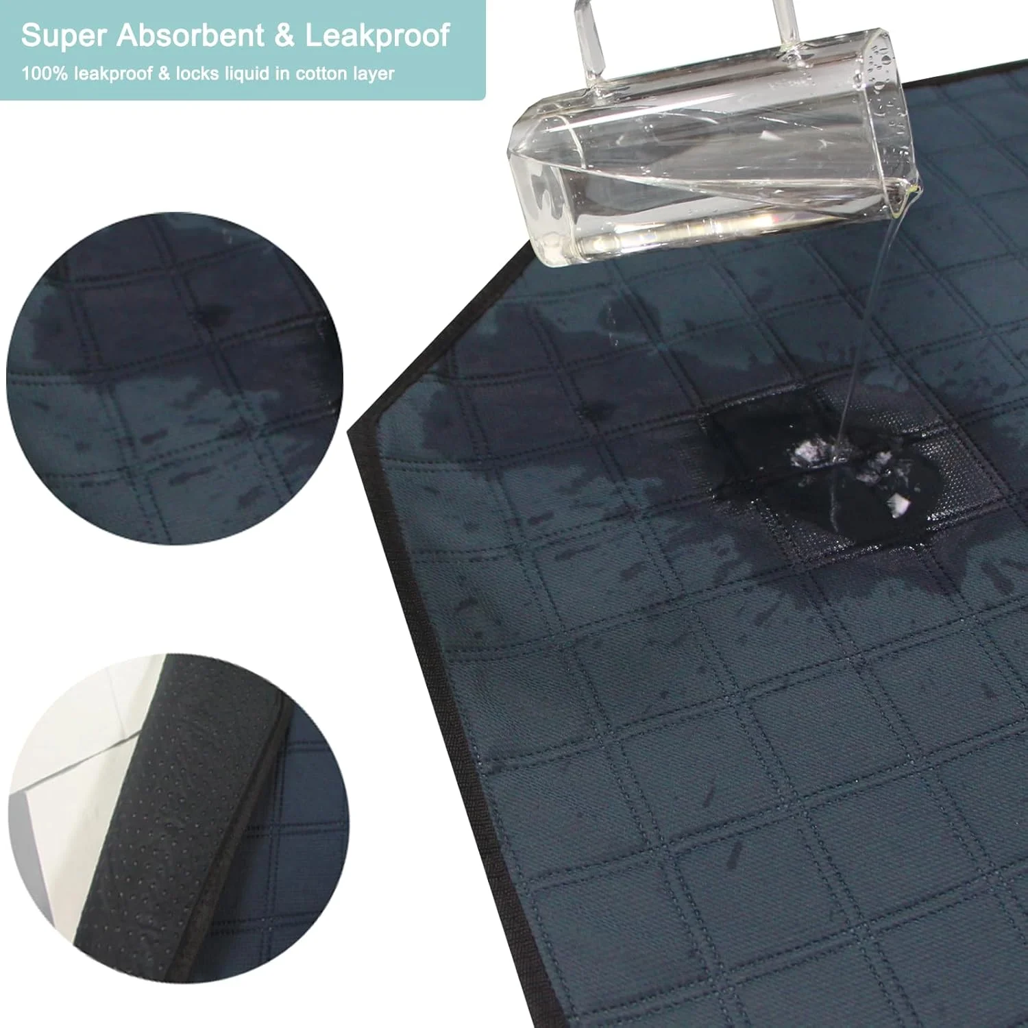 پد بازی سگ هشت ضلعی Zhilishu، پد ادرار قابل شستشو برای قفس بازی سگ، مناسب برای فضای داخلی، خاکستری تیره، 29 اینچ