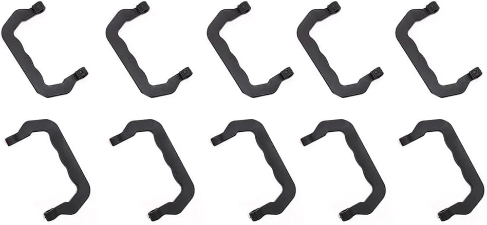 دستگیره پلاستیکی قفس حیوانات خانگی YXQ، 8 عددی، جایگزین برای سنجاب، چینچیلا، سگ، همستر، خرگوش، مشکی