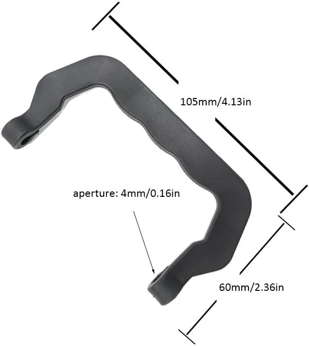 دستگیره پلاستیکی قفس حیوانات خانگی YXQ، 8 عددی، جایگزین برای سنجاب، چینچیلا، سگ، همستر، خرگوش، مشکی