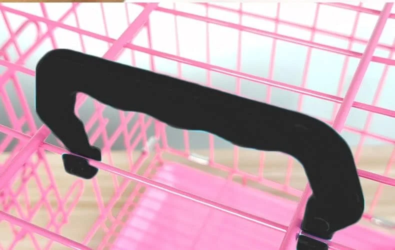 دستگیره پلاستیکی قفس حیوانات خانگی YXQ، 8 عددی، جایگزین برای سنجاب، چینچیلا، سگ، همستر، خرگوش، مشکی