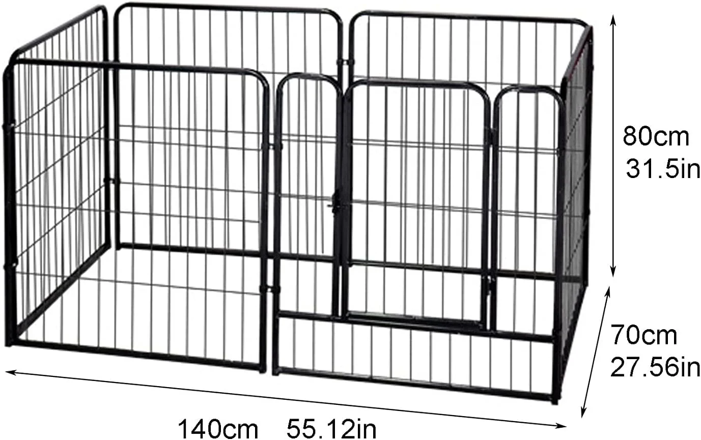 xinxinchaoshi محوطه بازی حیوانات خانگی، محوطه بازی حیوانات خانگی، محوطه بازی توله سگ، قفس سگ، حصار تمرینی، قلم حصار، دروازه حصار تاشو، قفس حیوانات کوچک داخلی، محوطه بازی توله سگ (رنگ: سفید)