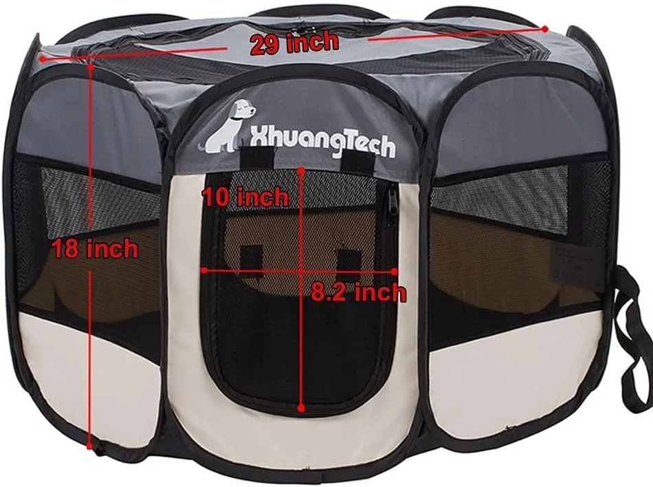 محوطه بازی تاشو و قابل حمل سگ و گربه شیائنگ هوانگ تکنولوژی، مناسب استفاده در داخل و خارج از خانه