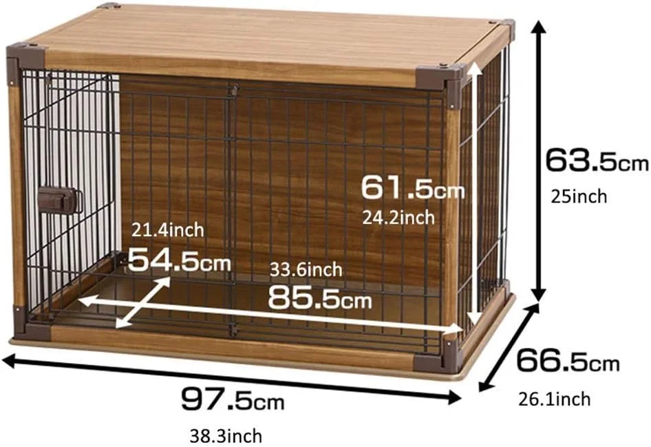 قفس چوبی حیوانات خانگی WYJW، قفس سگ، مبلمان حیوانات خانگی داخلی، حصار سگ کوچک و متوسط، قفس گربه، قفس خرگوش