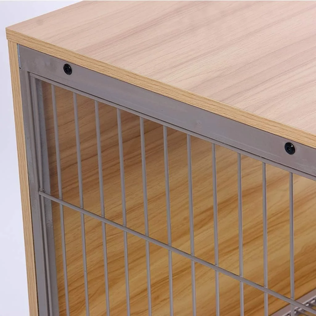 WYJW قفس سگ چوبی، ویلای سگ خانگی، تخت سگ، قفس گربه، باکس سگ، لانه سگ، قفس سگ (سایز: M)