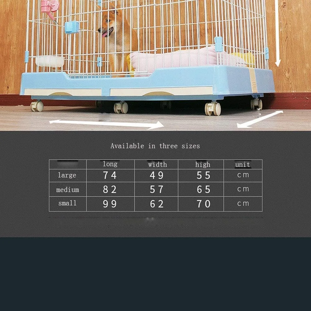 خانه سگ WYJW، قفس سگ با توالت، قفس حیوانات خانگی، قفس بزرگ خرگوش، قفس فلزی تک درب سگ، قفس لوکس حیوانات خانگی، قهوه ای، L خانه سگ WYJW، قفس سگ با توالت، قفس حیوانات خانگی، قفس بزرگ خرگوش، قفس فلزی تک درب سگ، قفس لوکس حیوانات خانگی، قهوه ای، L